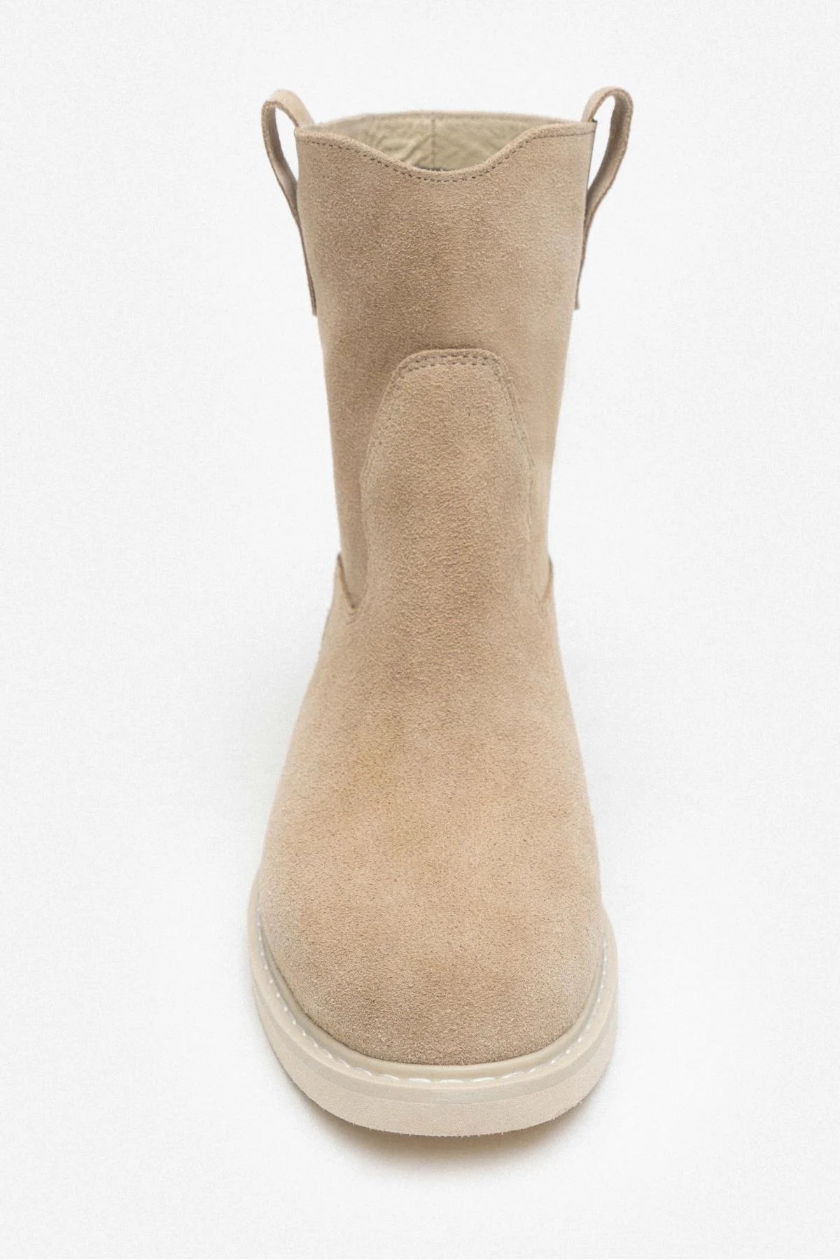 HÖK Beige Äkta Mocka Boots