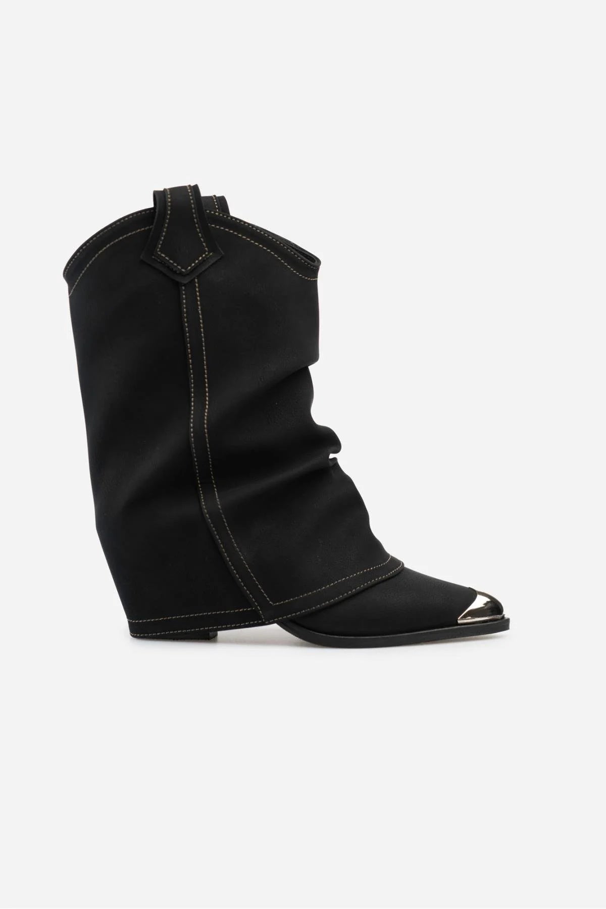 GRETA Svart Matt Boots