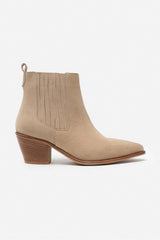 KARLS Beige Äkta Mocka Boots