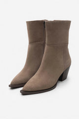 TANTO Mörkbeige Äkta Mocka Boots