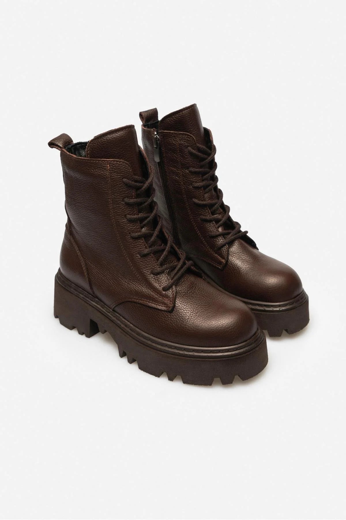 JÖNSSON Brun Äkta Läder Boots