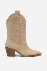 MÄLAREN Beige Äkta Mocka Boots