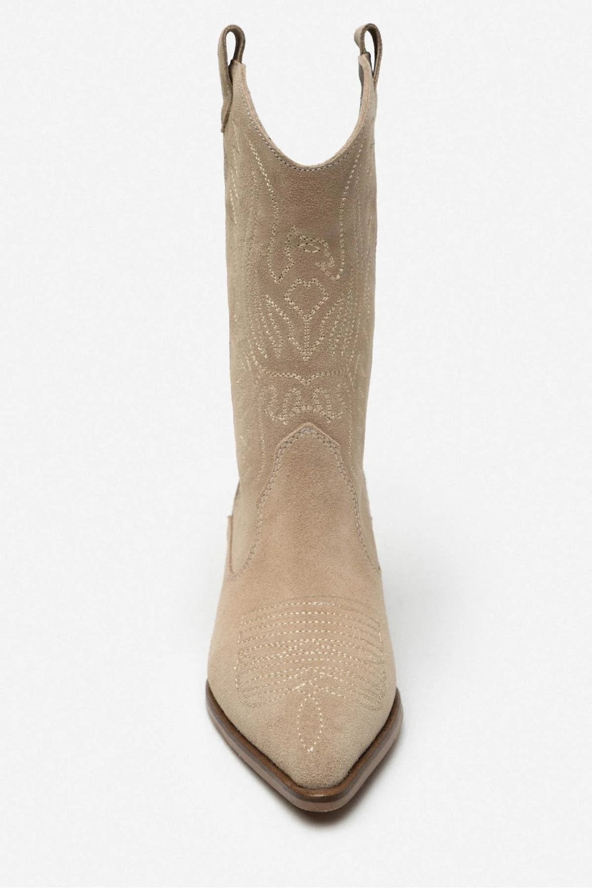 MÄLAREN Beige Äkta Mocka Boots