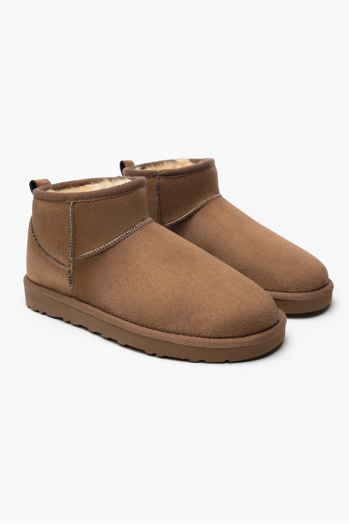 MINI Mörkbeige Mocka Lugg Insida Boots