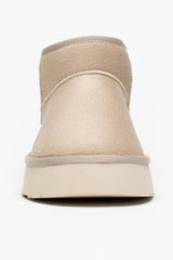 MILLA Sandbeige Mocka Platåboots