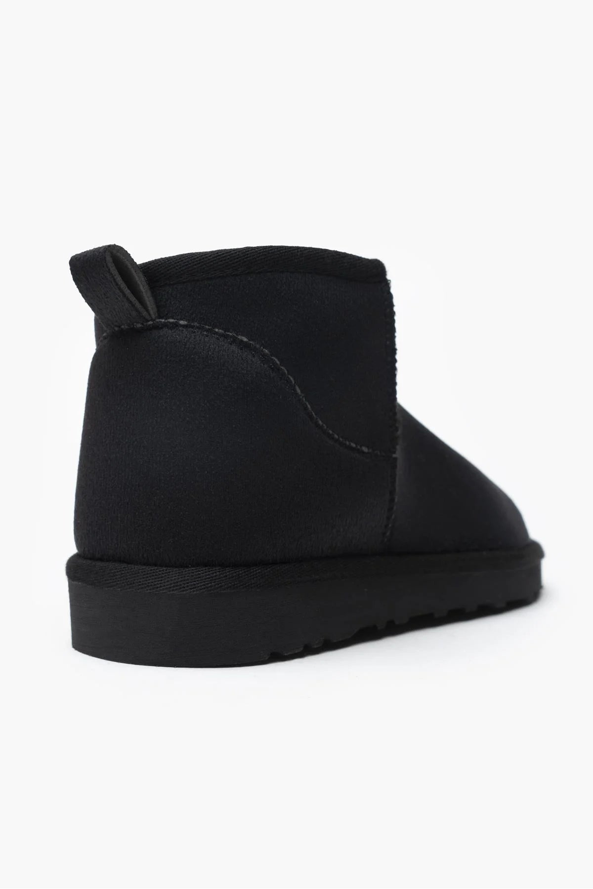 MINI Svart Mocka Lugg Insida Boots