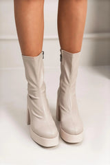 YTTERBY Beige Platåboots