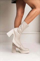 YTTERBY Beige Platåboots