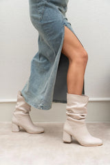 BIRKA Beige Matt Boots