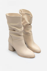 BIRKA Beige Matt Boots