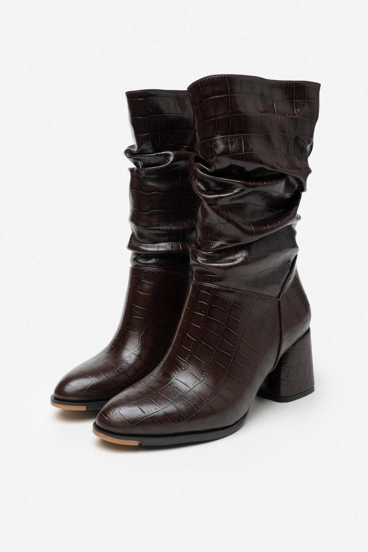 BIRKA Brun Kroko Boots