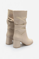 BIRKA Beige Matt Boots