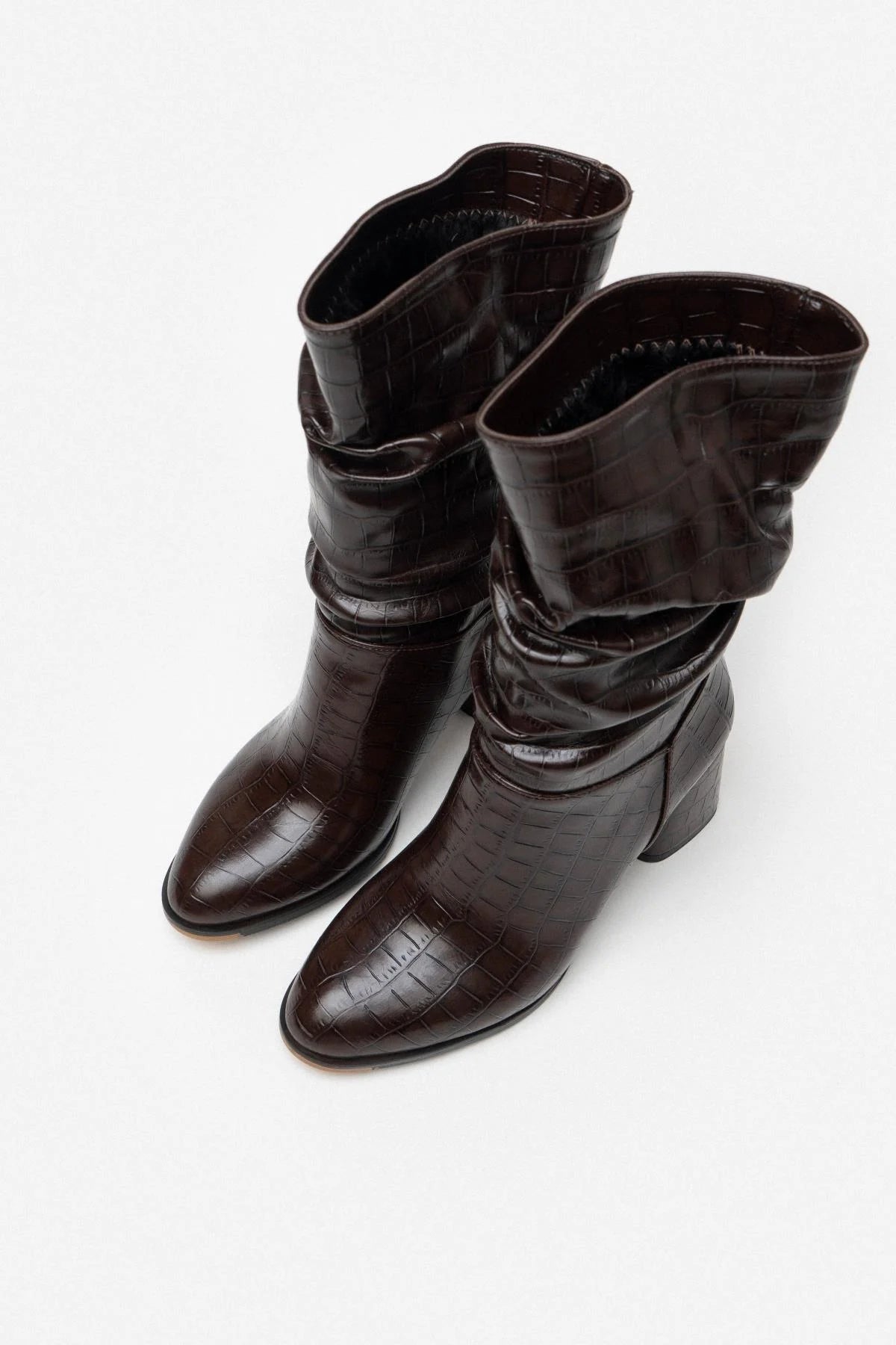 BIRKA Brun Kroko Boots