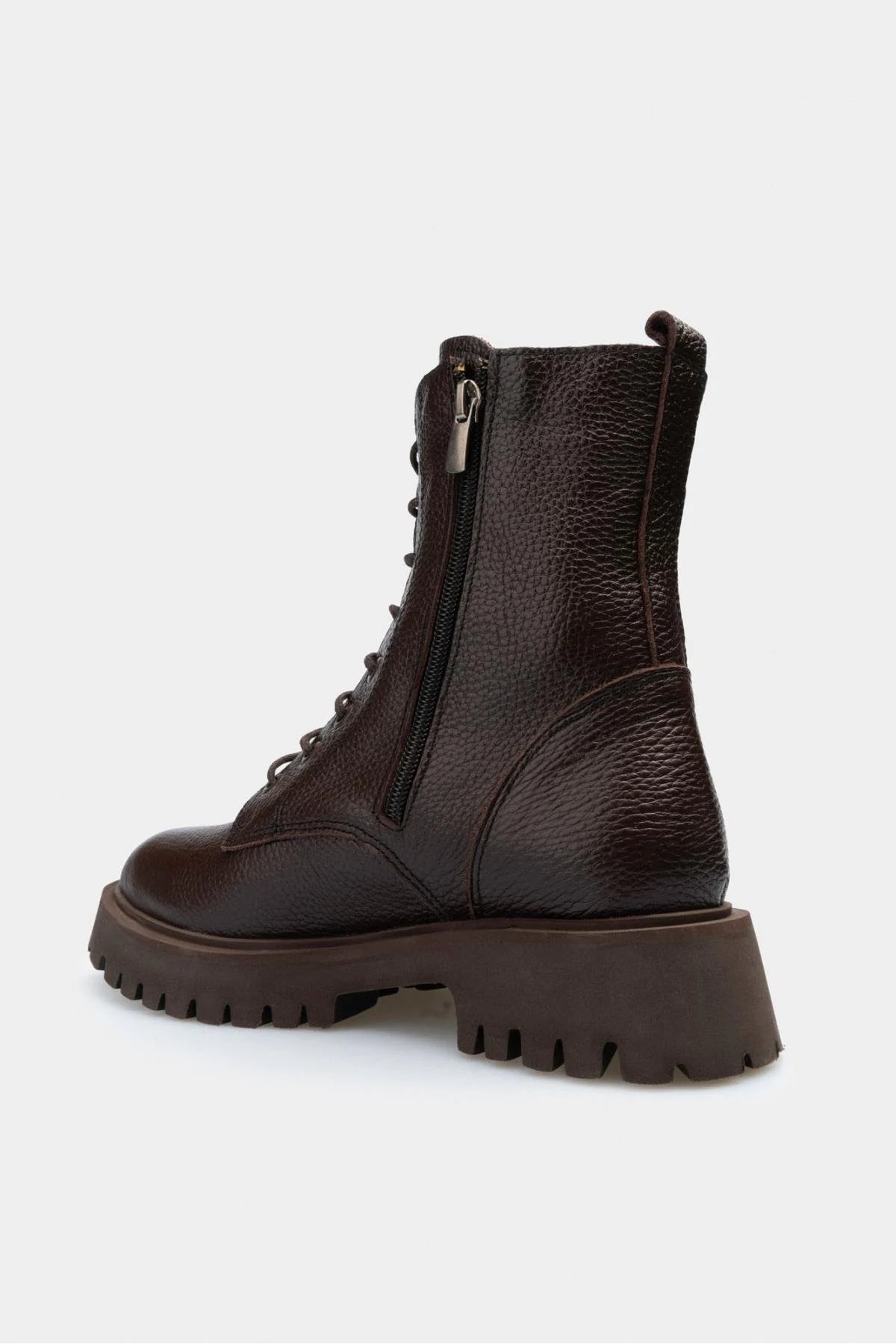 DAGVISA Brun Äkta Läder Boots