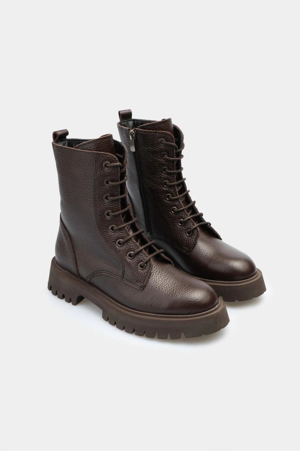 DAGVISA Brun Äkta Läder Boots