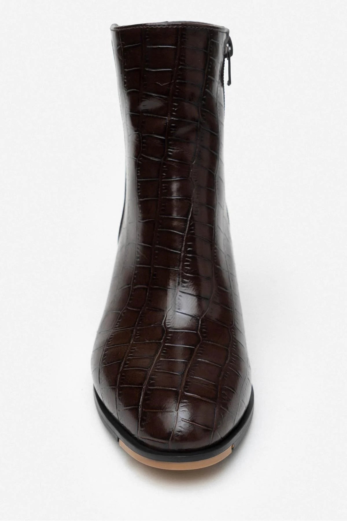 TINDRA Brun Kroko Boots